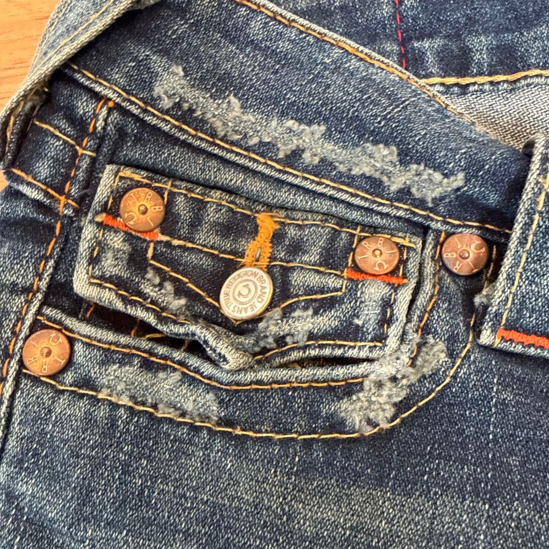 TRUERELIGION JOEY フレアブルージーンズ　デニム　USA製　24