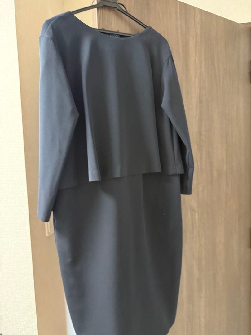 未使用に近い　ソーノ（SONO）レイヤードコクーンワンピース