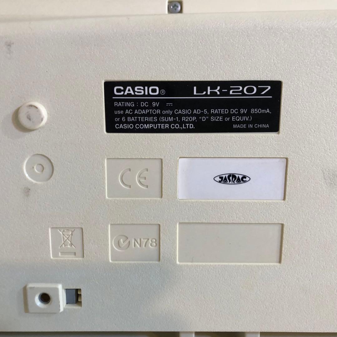 CASIO カシオ 電子 ピアノ キーボード LK-207 光ナビゲーション