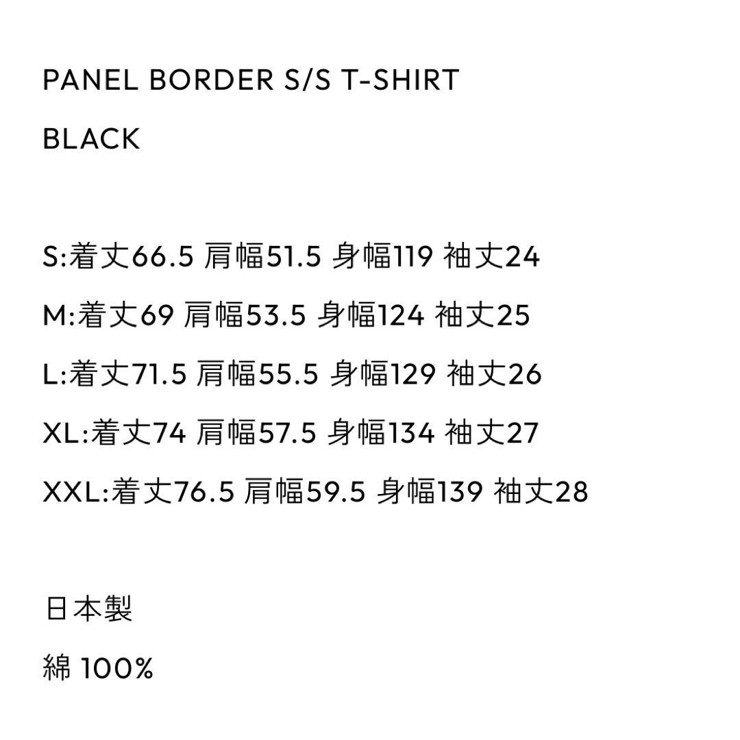 トップス ennoy PANEL BORDER S/S T-SHIRT BLACK XXL