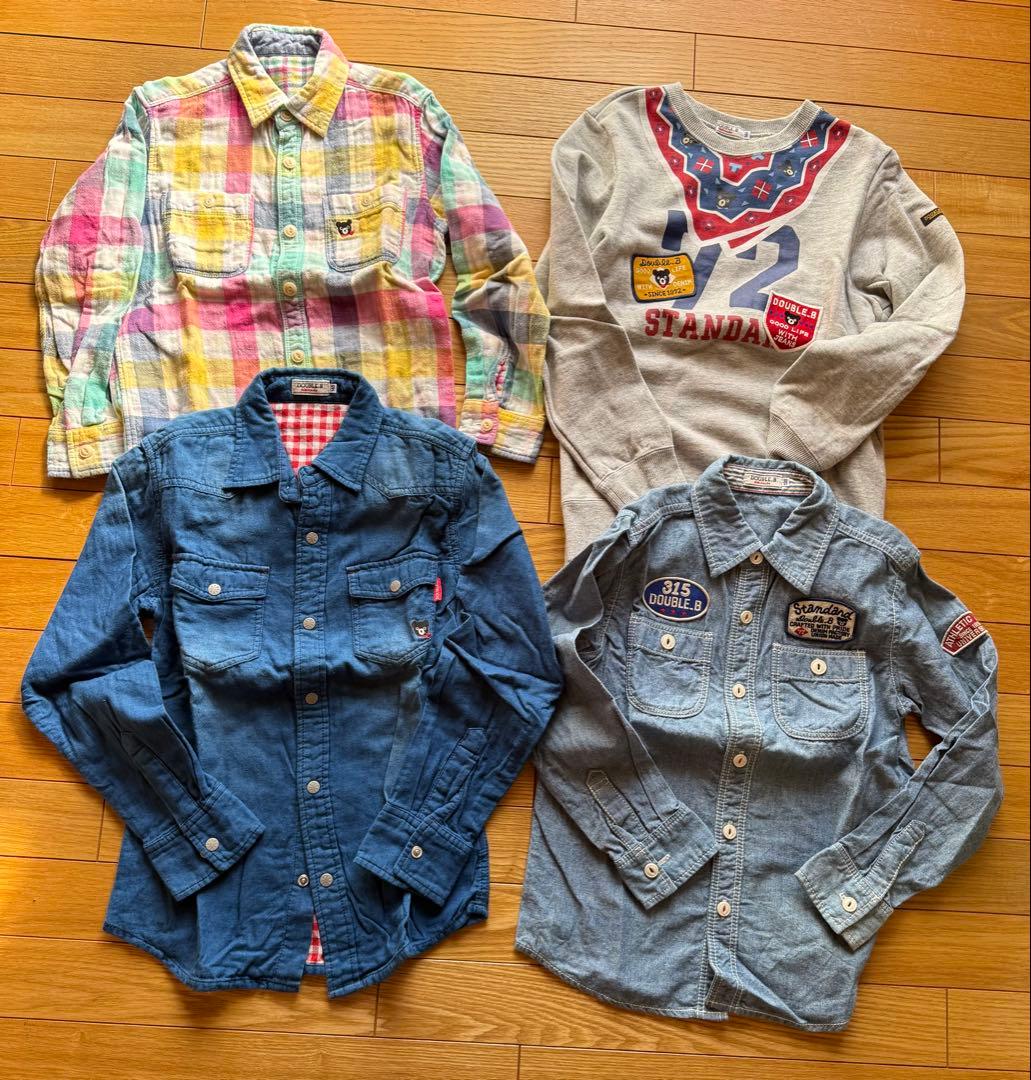 え*き様 ミキハウス　DOUBLE_B 子供服　130cm 140cm シャツ