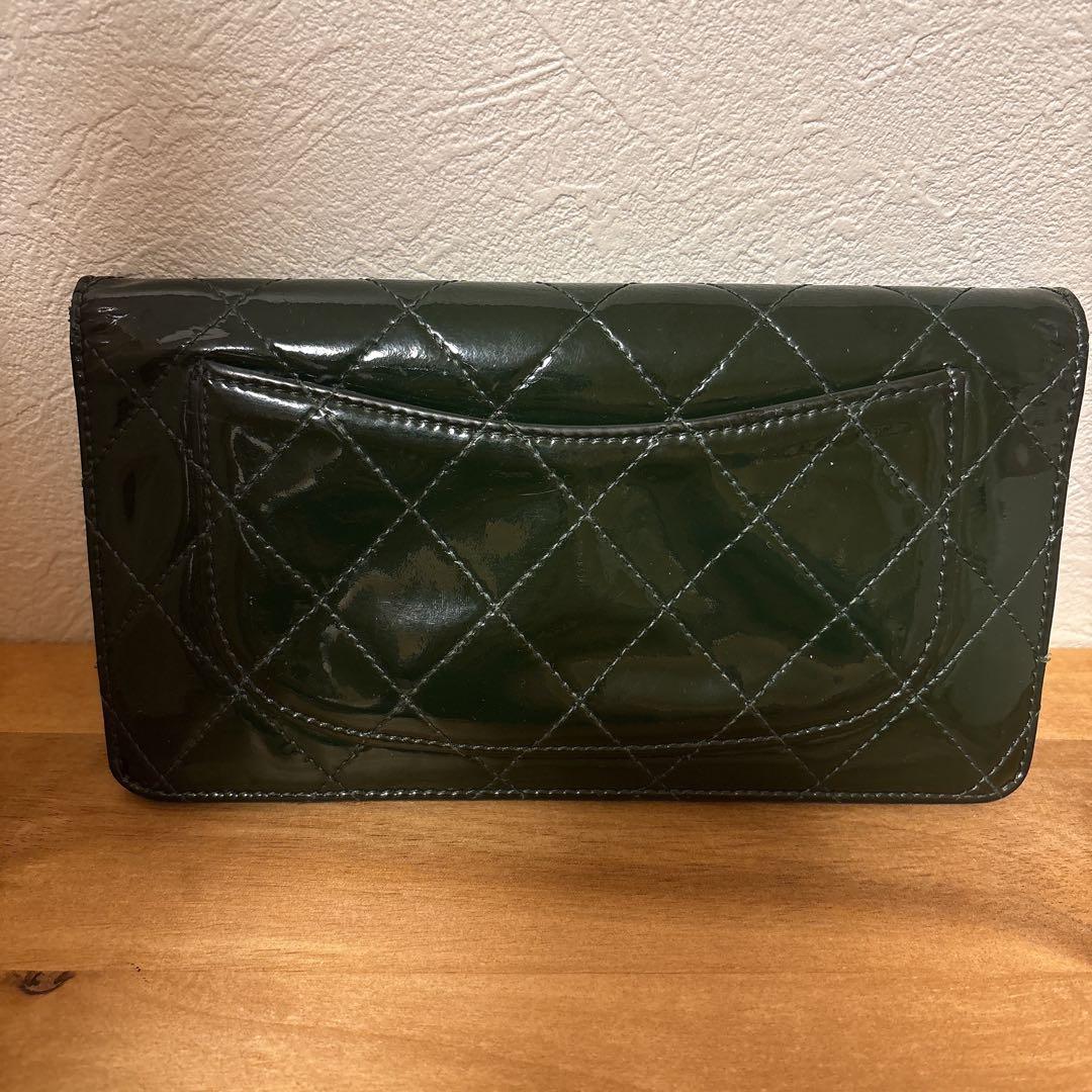 CHANEL シャネル　長財布　グリーン