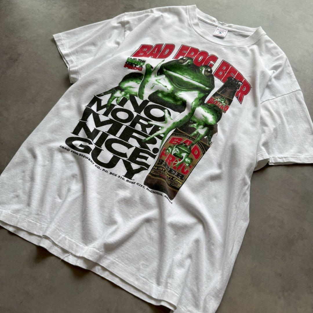 90s バドワイザー tシャツ カエル bud frog ビール 企業T