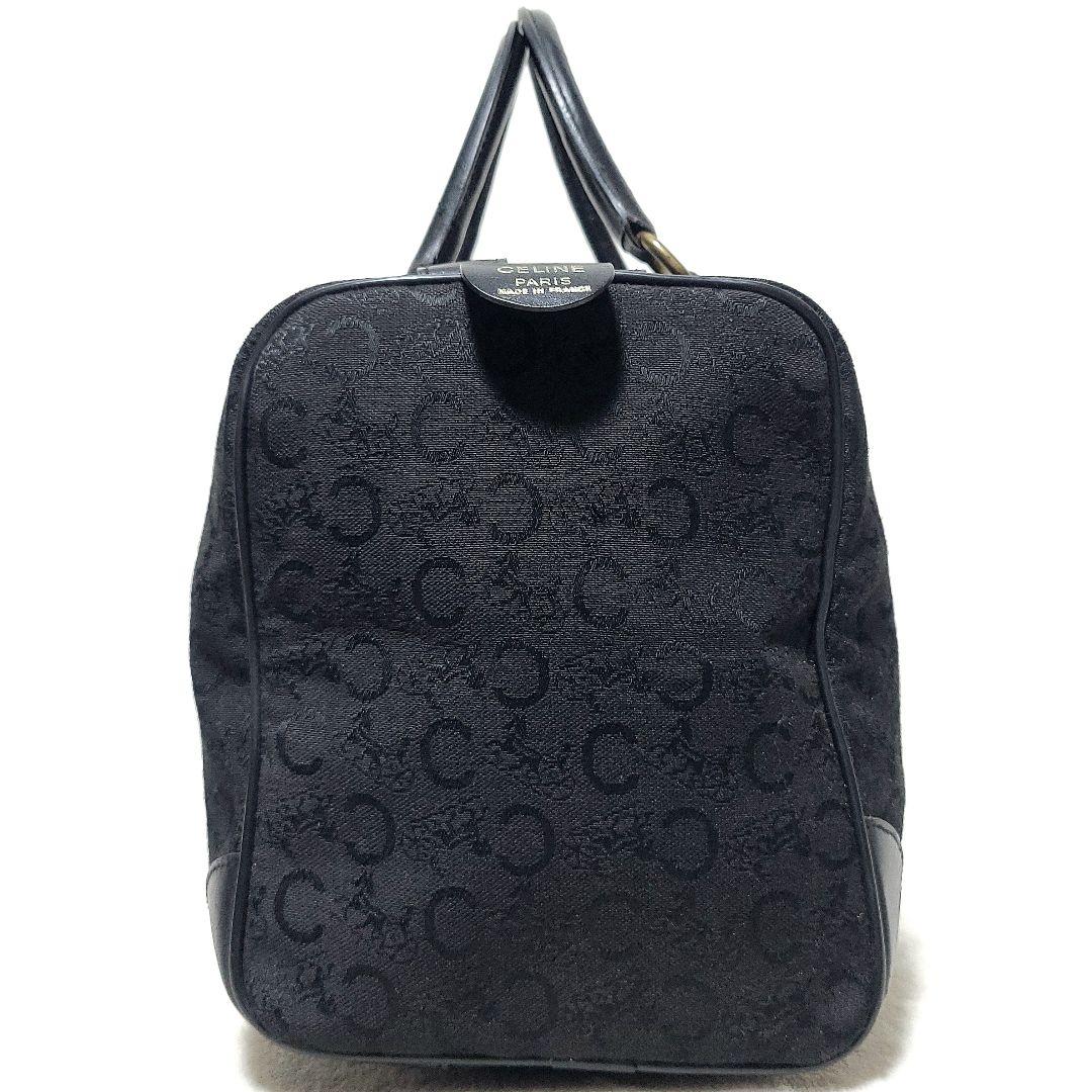 CELINE　ボストンバッグ Cマカダム 馬車金具 レザー キャンバス 大容量