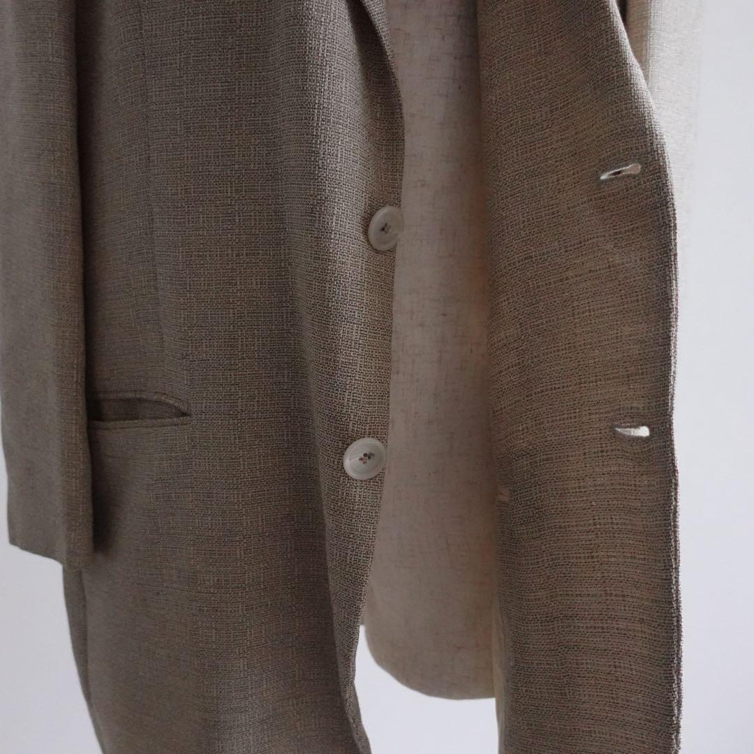 1980s GIANFRANCO FERRE ウールシルク　テーラードジャケット