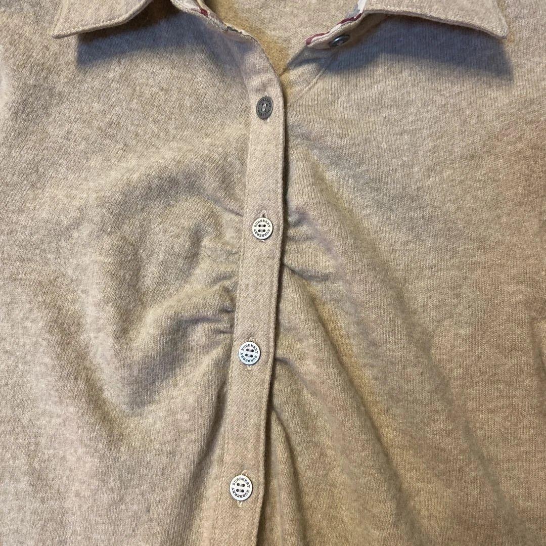 Burberry London ウールニットカーディガン ノバチェック 5