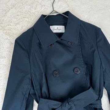 美品　Courrèges　トレンチコート　ベルト付き　ボタン　38サイズ　綿混