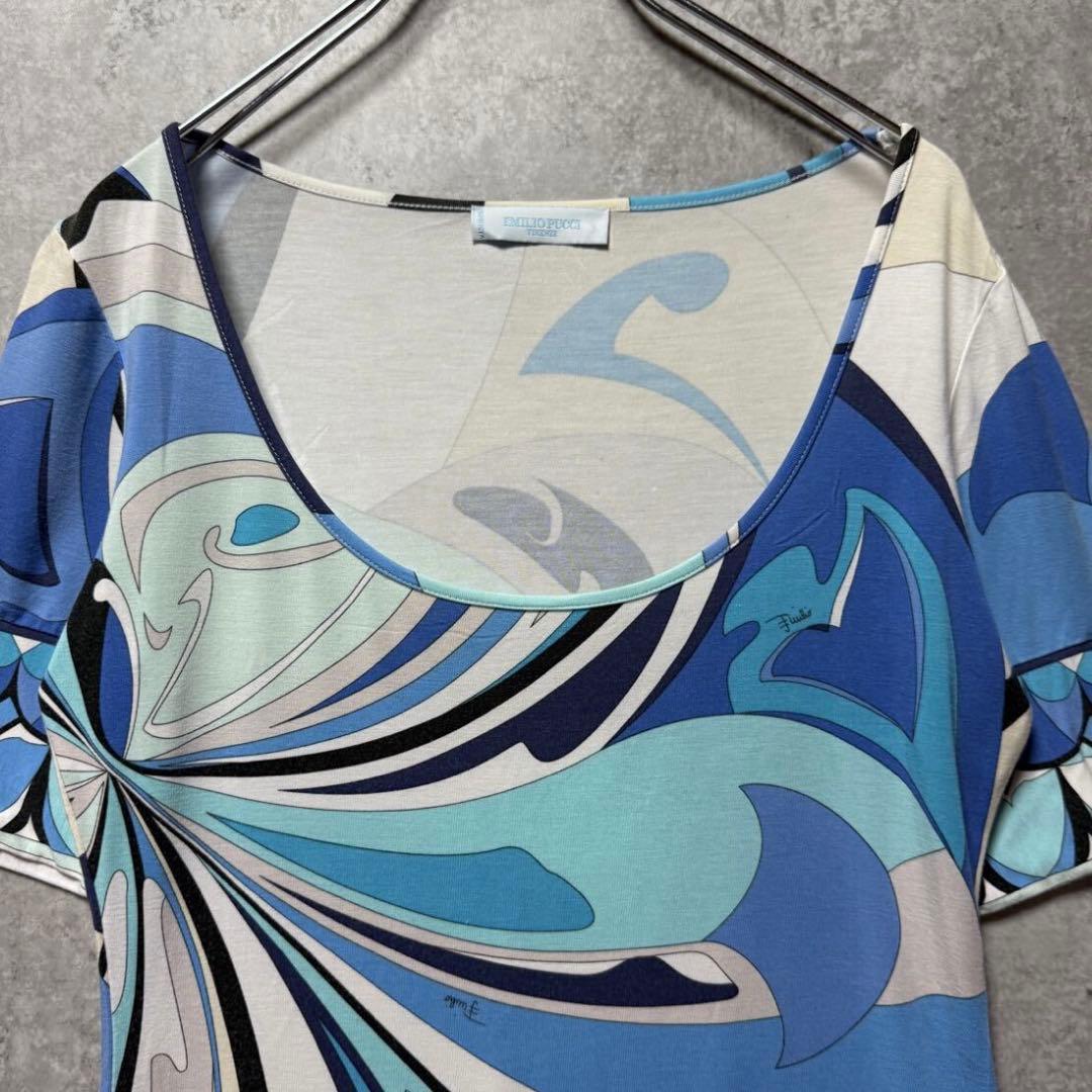 EMILIO PUCCI エミリオプッチ　Tシャツ　カットソー　プッチ柄 XS