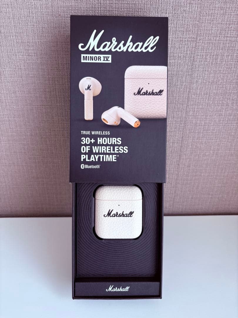 値下げ★Marshall MINOR IV ワイヤレスイヤホン クリーム