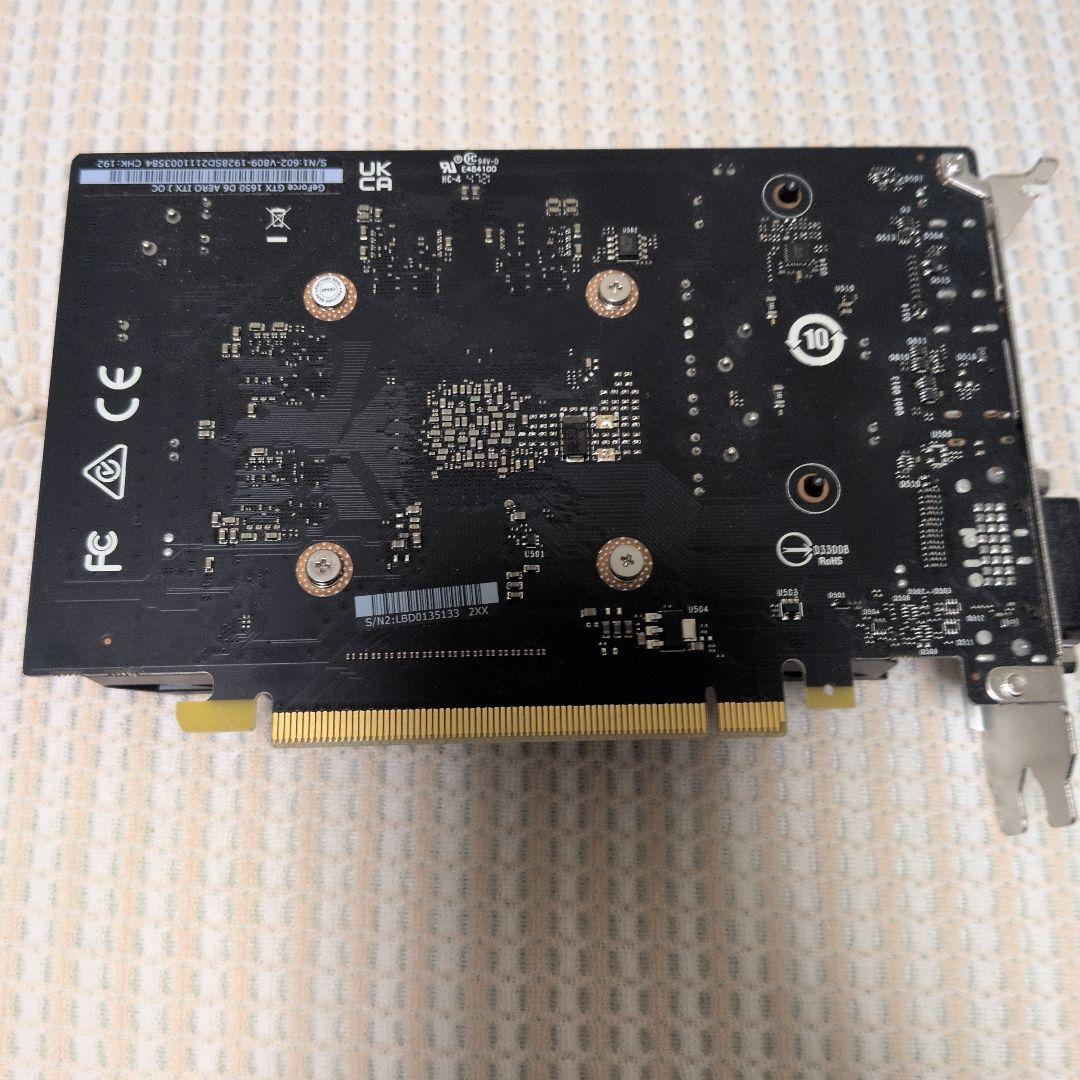 GeForce GTX 1650 D6 AERO ITX J OC　MSI