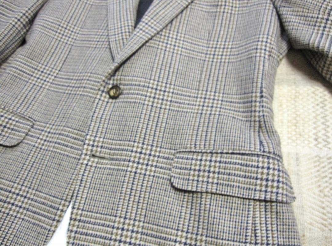 Aquascutum テーラードジャケット チェック柄