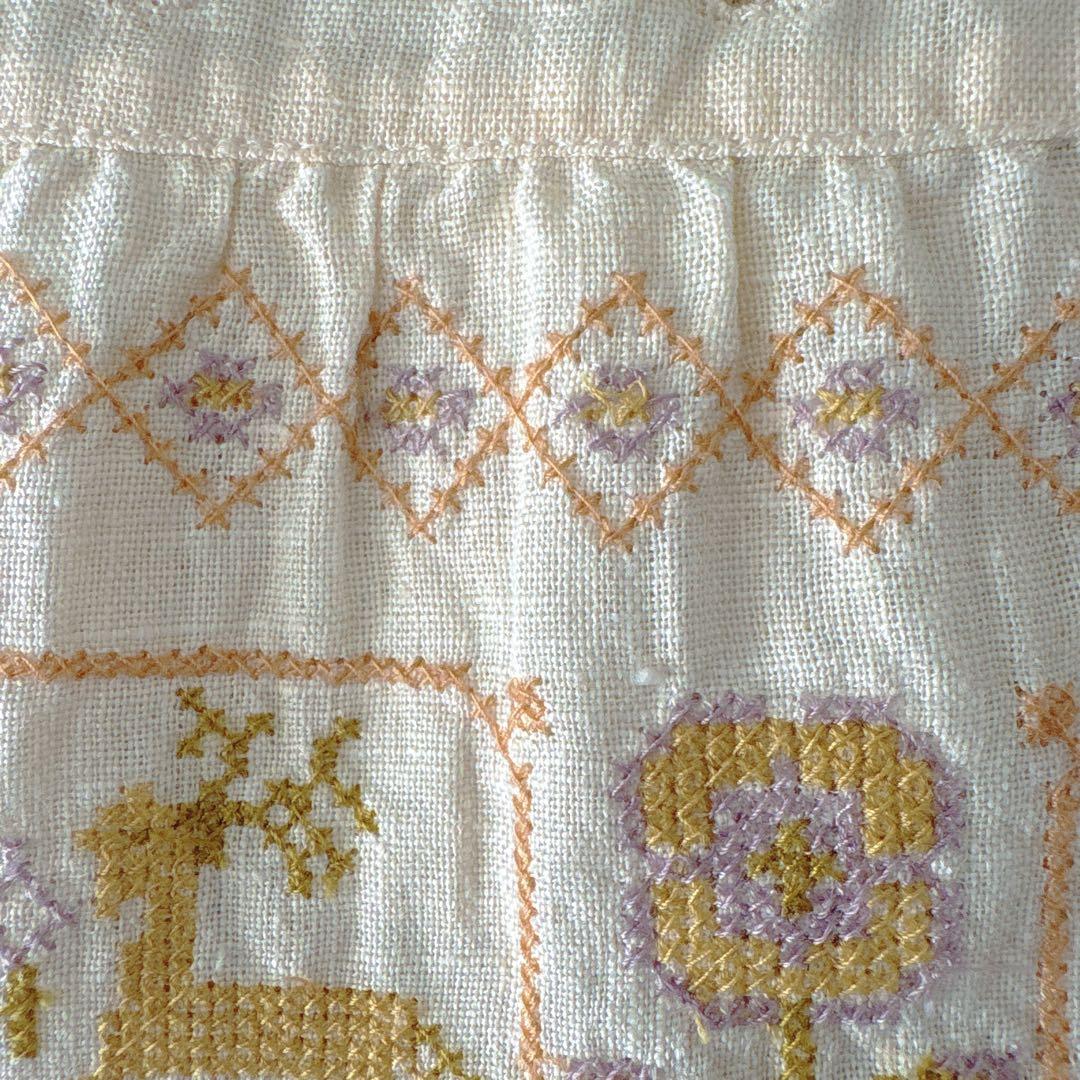 Apolina 刺繍 ノースリーブワンピース 2-3y