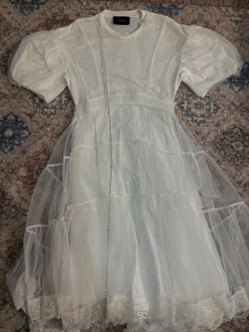 Simone Rocha ホワイトティアードワンピースXS