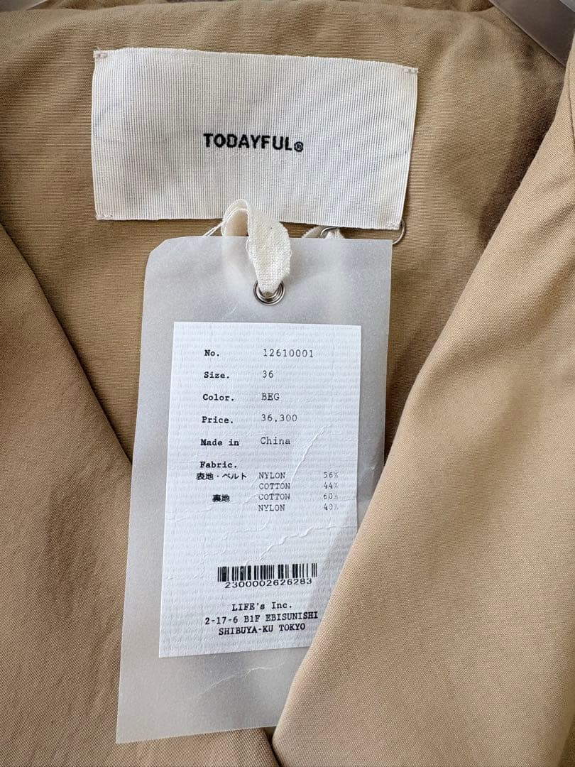 ジャケット・アウター TODAYFUL Spring Short Trench