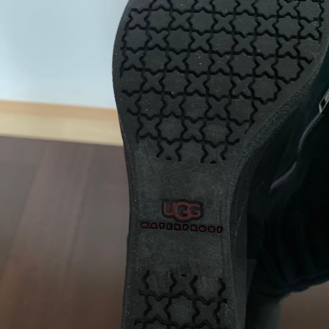 【新品】UGG ロングレザーブーツ　ウォータープルーフ　箱あり