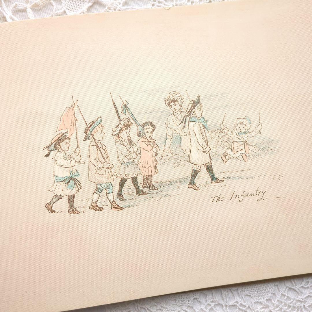 稀少1883アンティーク絵本 洋書古書 児童書 ヴィクトリアン ヴンテージ