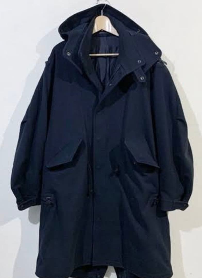 19AW  HC-C08-900 ジップデザインフーデッドコート