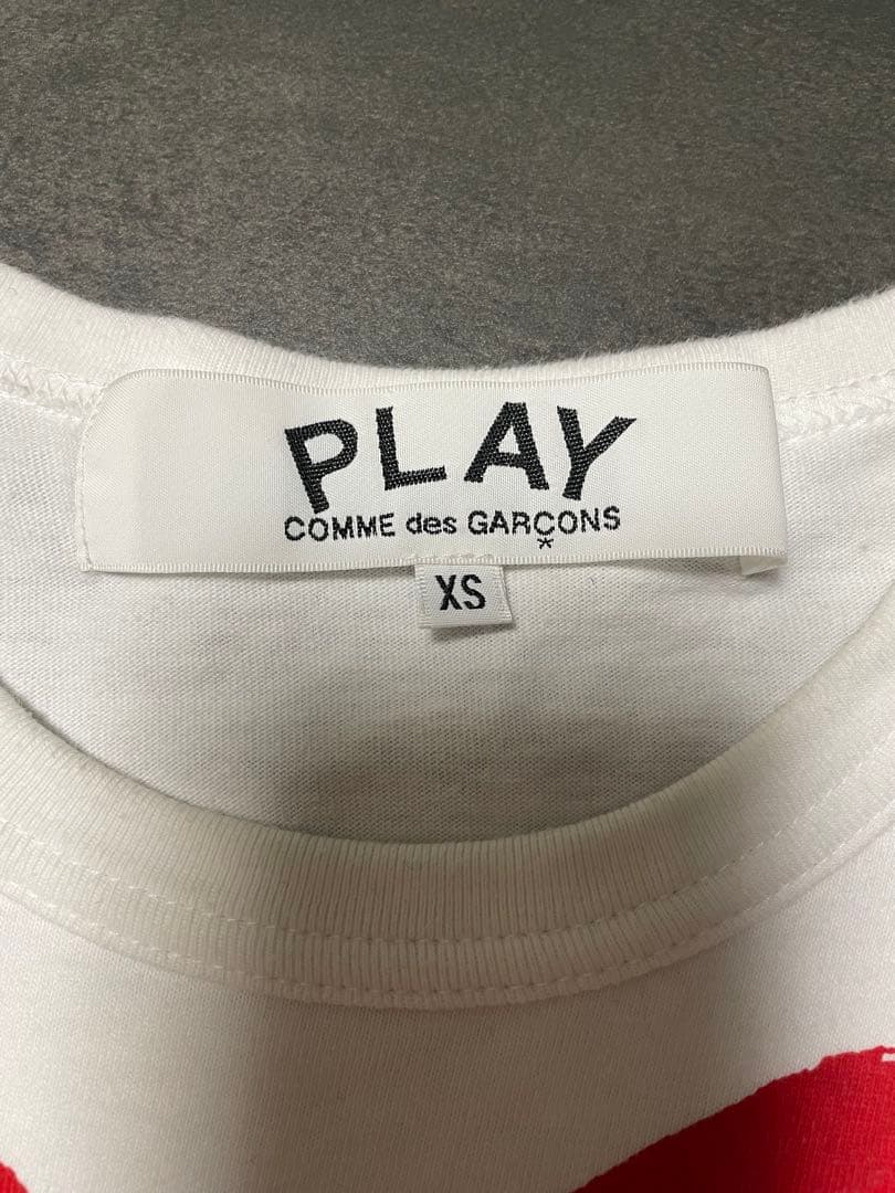コムデギャルソン Tシャツ XSホワイト PLAY
