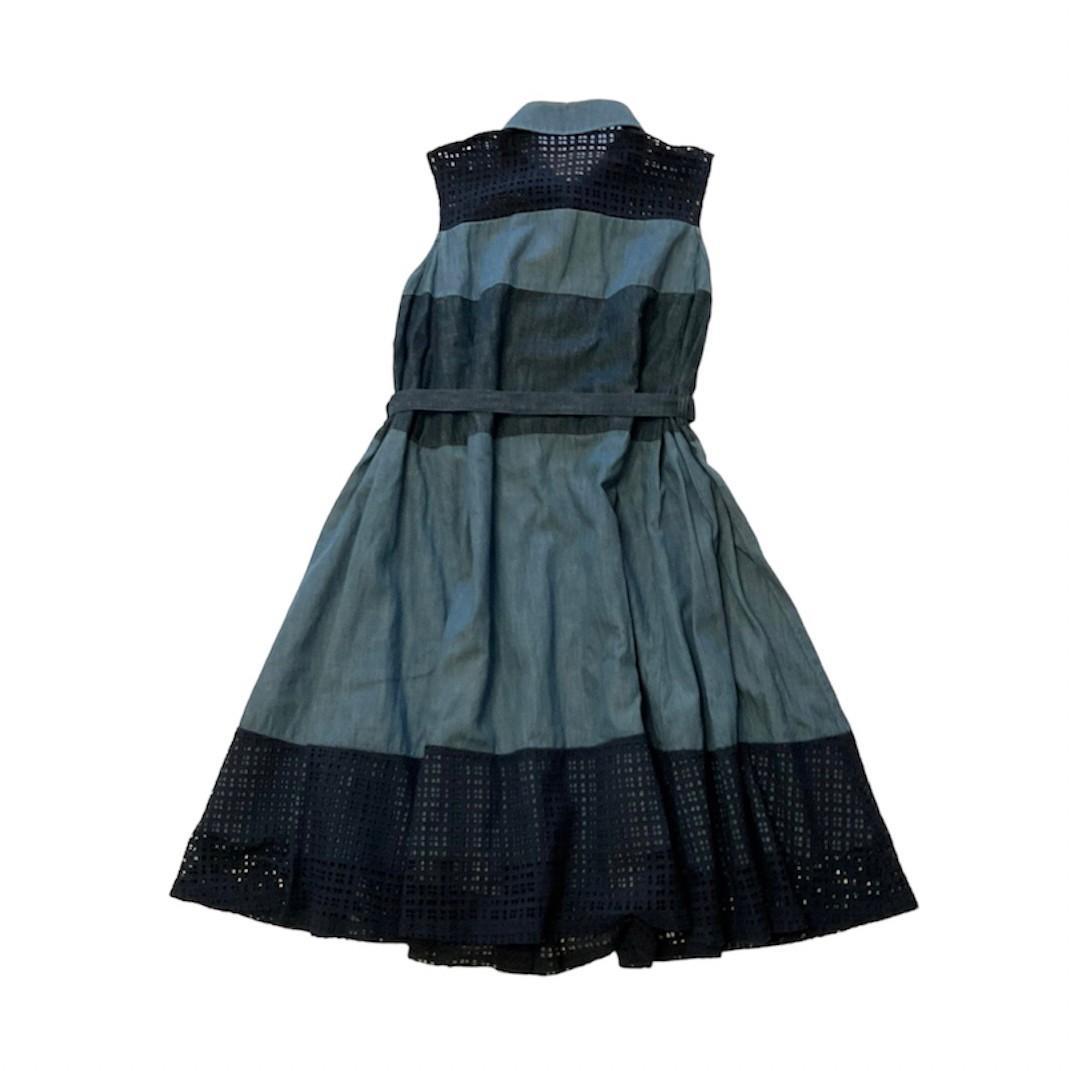 BLUE LABEL CRESTBRIDGE デニムワンピース ノースリーブ