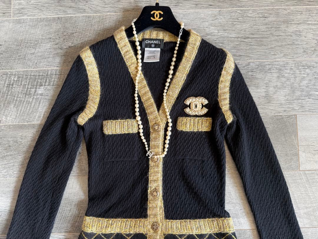 t*m様 美品　シャネルCHANEL　ニットワンピース　コート　君島十和子さん着