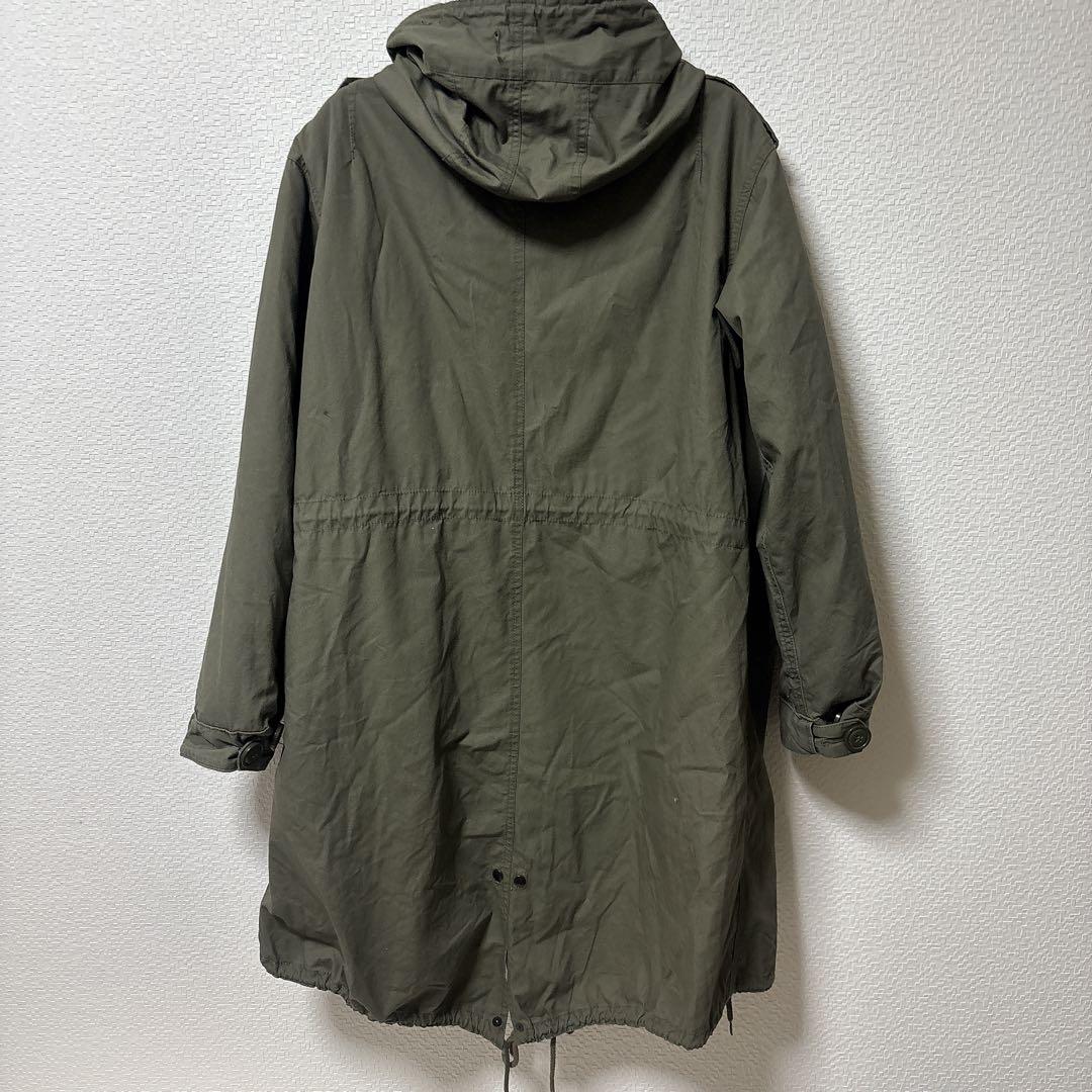 【HOUSTON】M-51 モッズコート（青島コート） カーキオーバーサイズ防寒