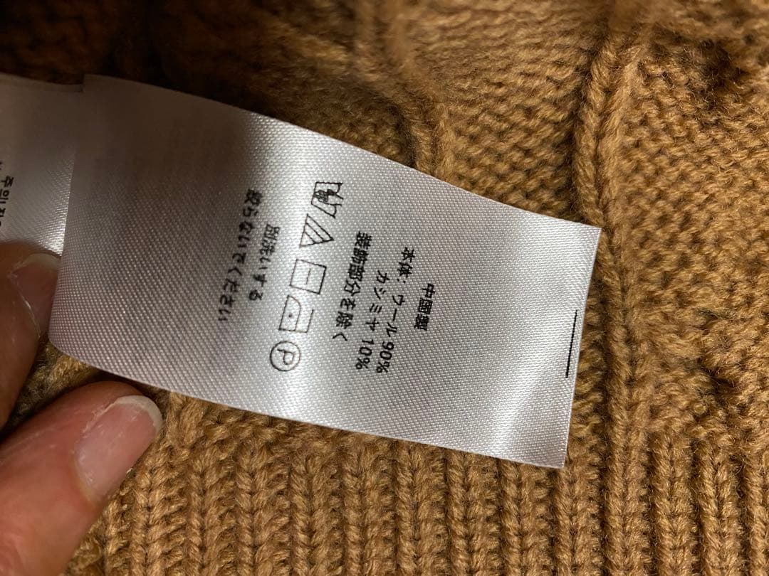 新品　Polo Ralph Lauren ベージュ カーディガン M カシミヤ混
