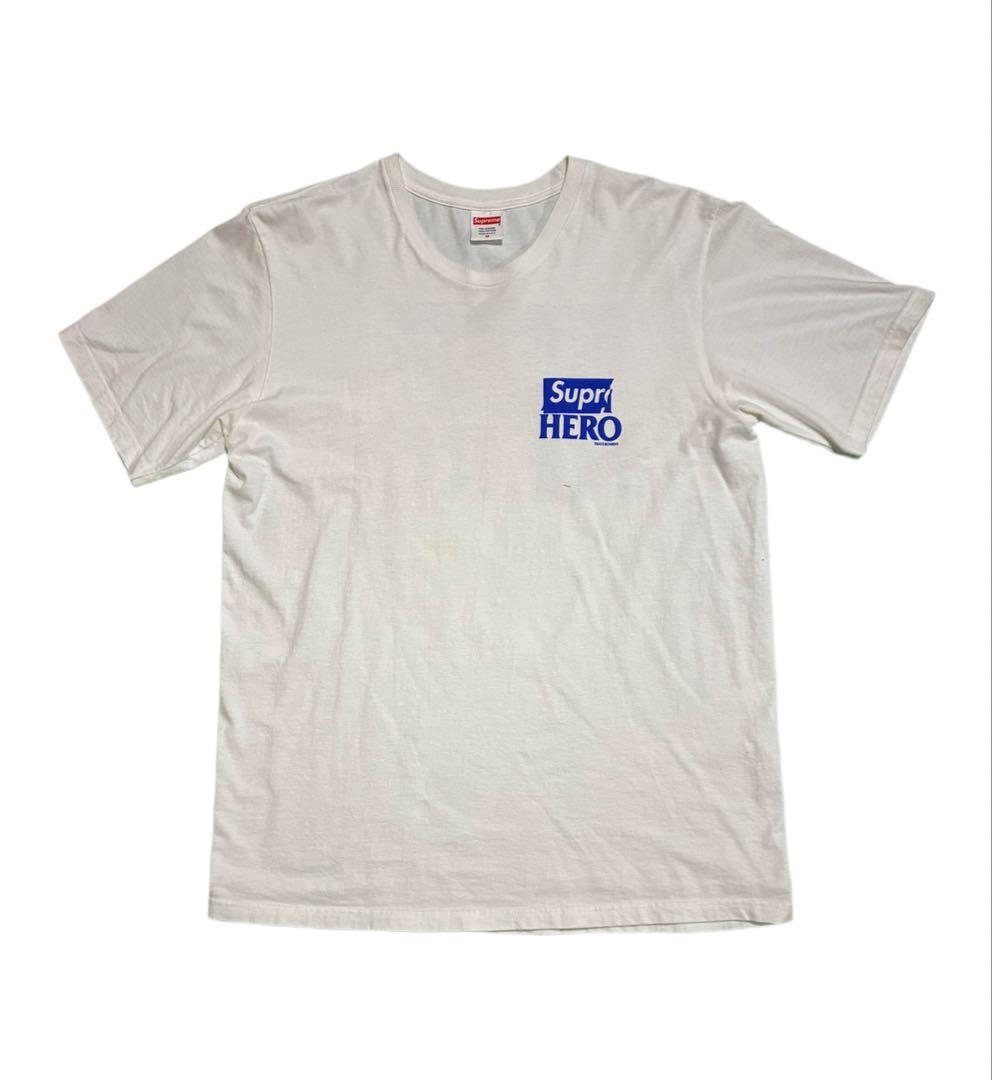 【mai】Supreme HERO プリントTシャツ ホワイト M
