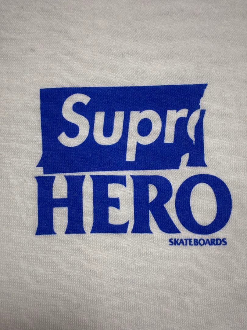 【mai】Supreme HERO プリントTシャツ ホワイト M