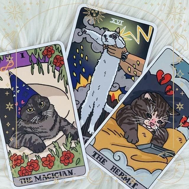 【正規品タロットカード】タイ発人気デッキ✨入手困難品✨超キュートな猫ちゃんデッキ