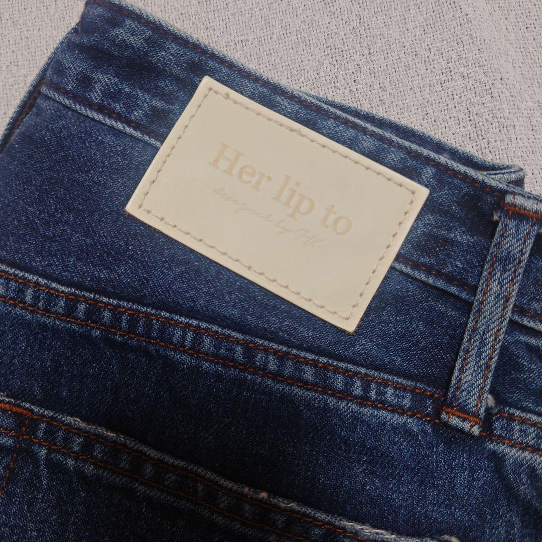 パンツ herlipto Tokyo High Rise Jeans 26 indigo