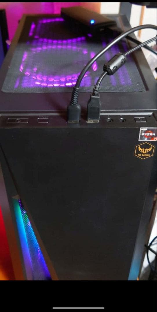 PCケース(自作PC用) Tuf Gaming PC GTX 1660S/R7 3700X/32GB