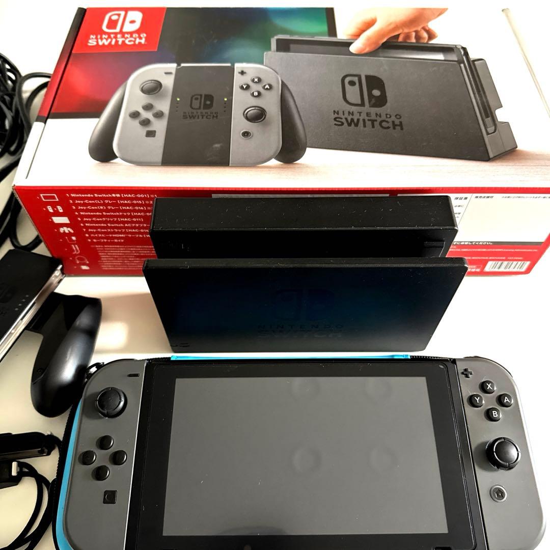 Switch 本体 箱付き 動作確認済み ケース付き　保護フィルム貼付済