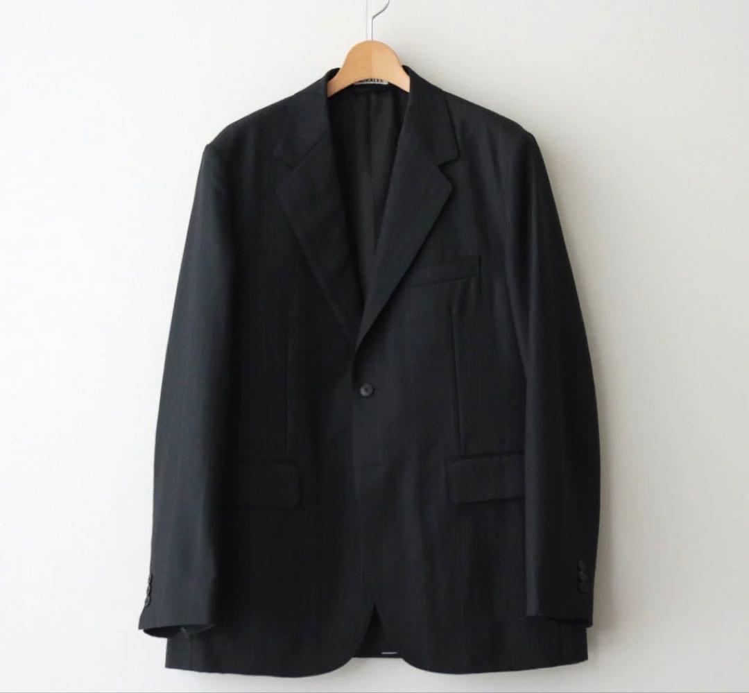 ジャケット・アウター AURALEE BLUEFACED WOOL JACKET