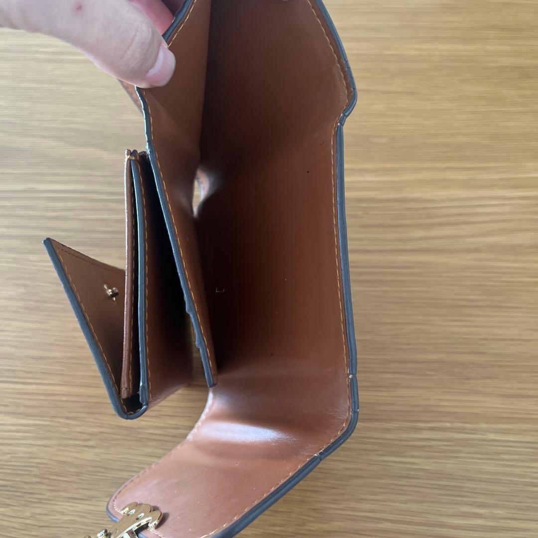 CELINE 三つ折り財布 ベージュ/ブラウン