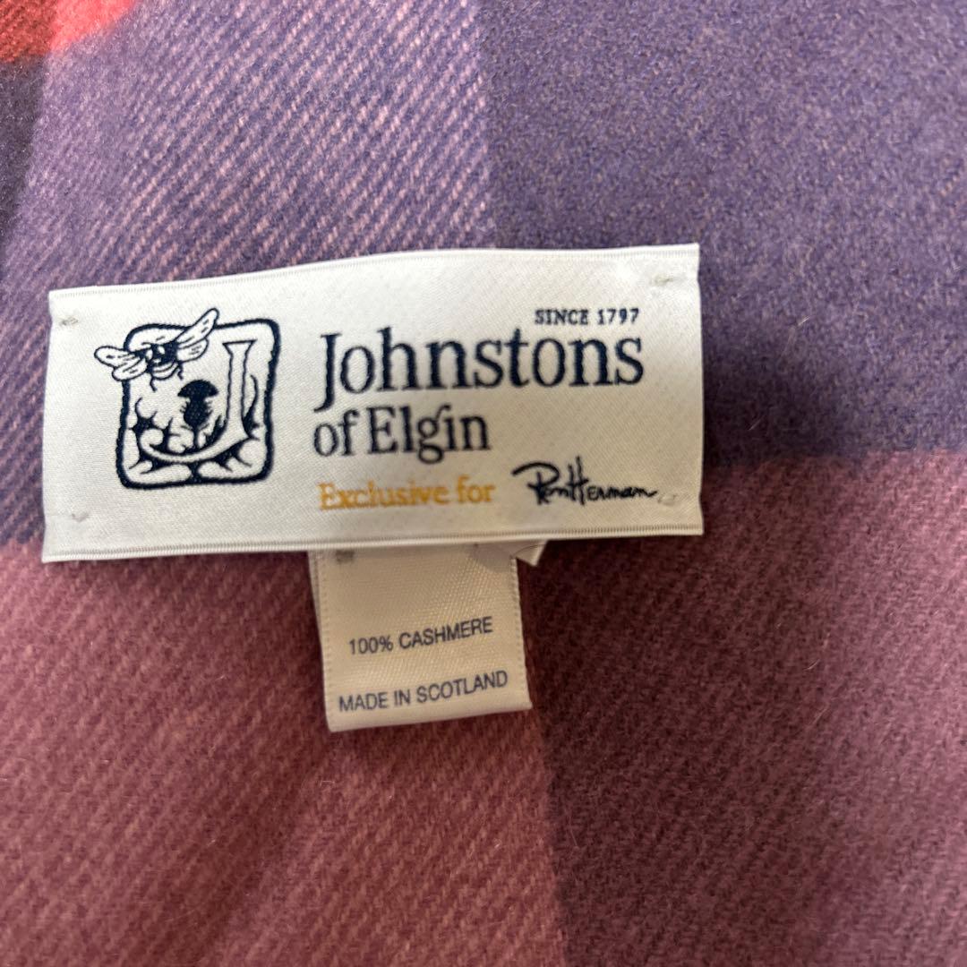 johnstons ロンハーマン 別注　カシミア 大判 ストール