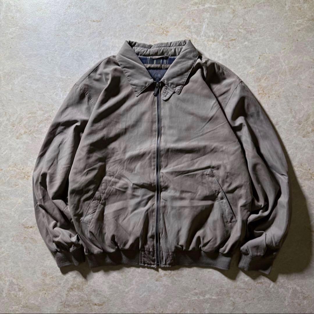 WEATHERPROOFハリントンジャケット古着モカブラウン短丈CBOY当時物L
