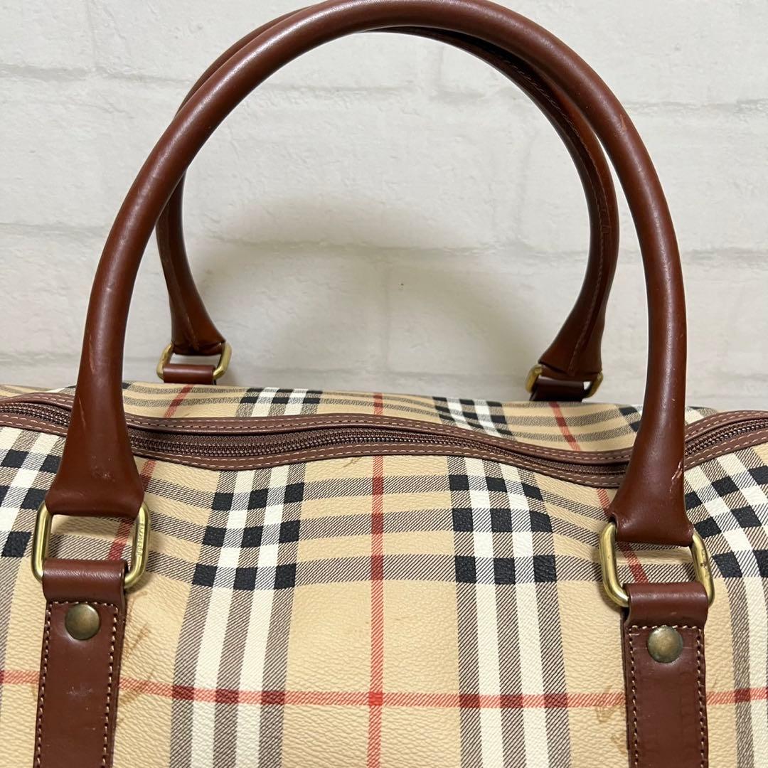 【美品】バーバリーズ　ボストンバッグ 2way ヴィンテージ　大容量　ベージュ
