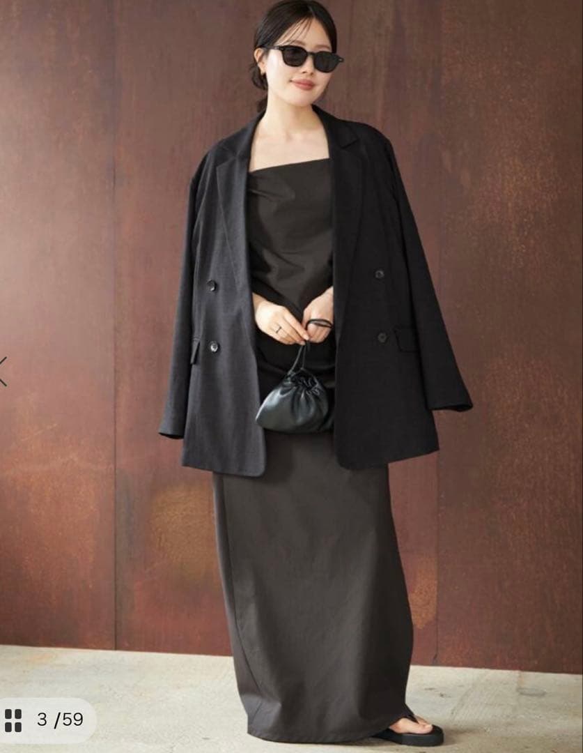 大人気✨R’IAM AIR ジャケット 黒 38 軽量 羽織るだけでお洒落さん