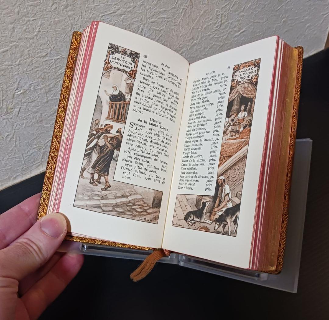 フランス製ミサ典書 MISSEL 革装丁 金彩小口 祈祷書 洋書