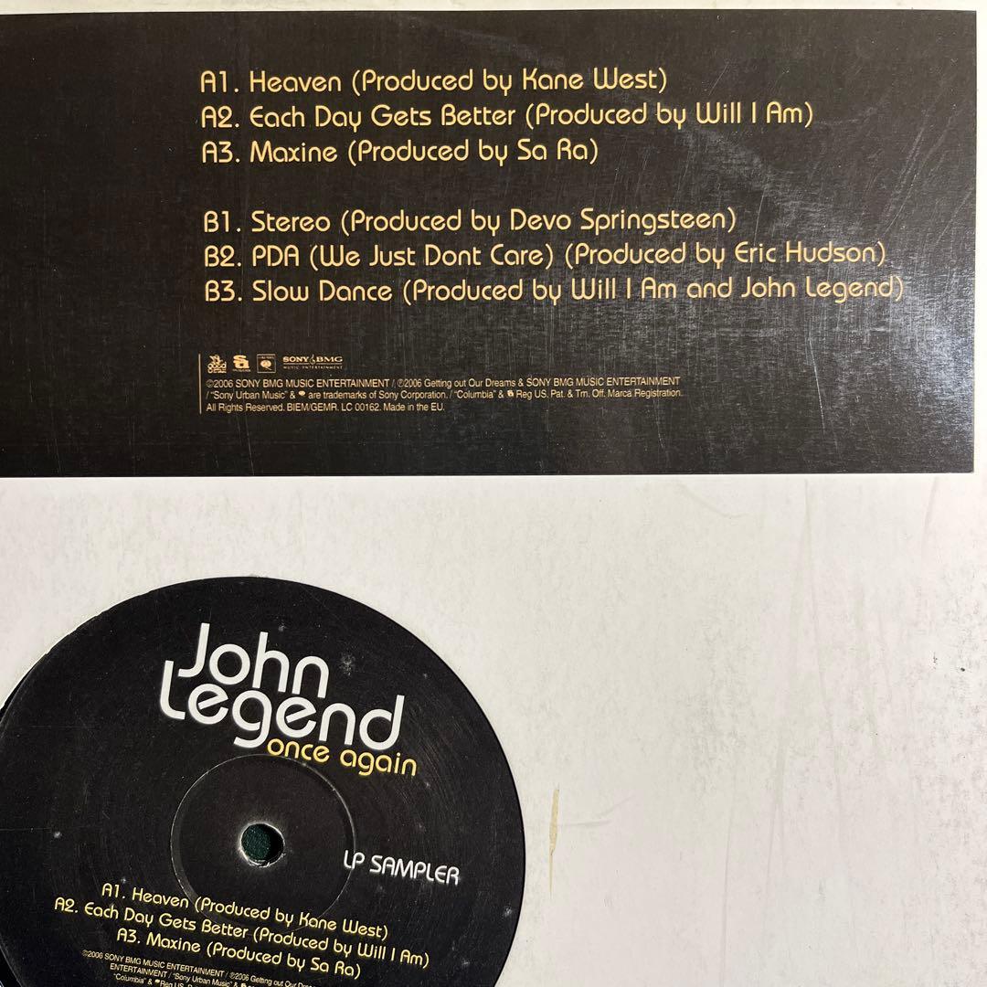 激レア John Legend Once Again LP Sampler