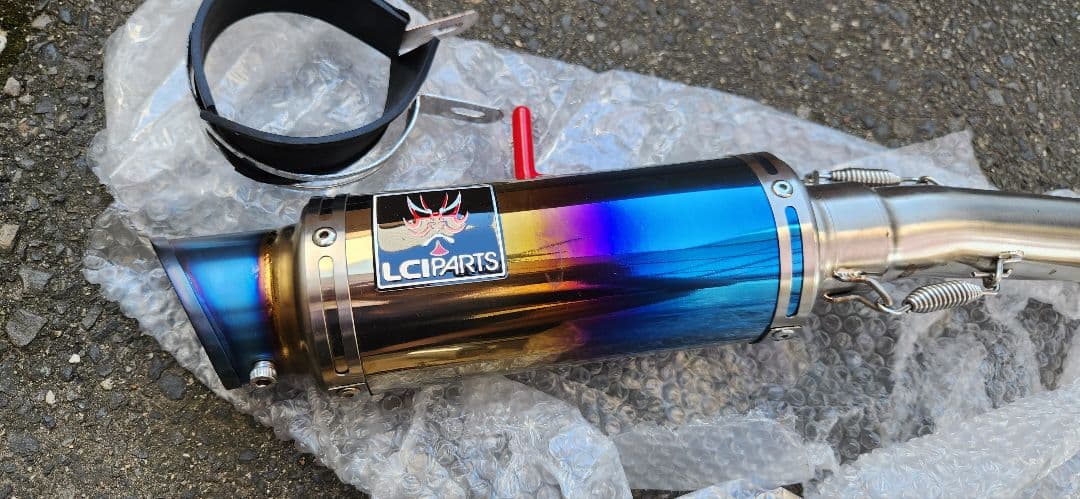 ホーネット250　LCI PARTS ショートチタン　マフラー