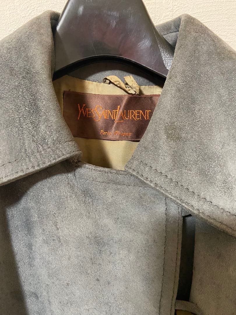 Yves Saint Laurent グレー ロングコート
