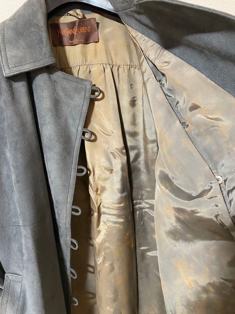Yves Saint Laurent グレー ロングコート