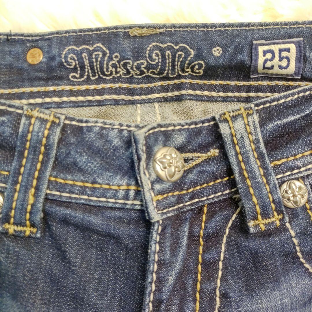 Y2K Miss Me ブーツカット デニム フェアリーグランジ 美品 25