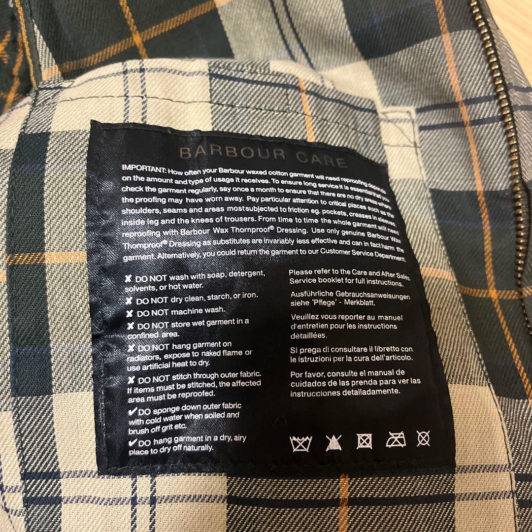 Barbour オリーブ SLビデイル 38