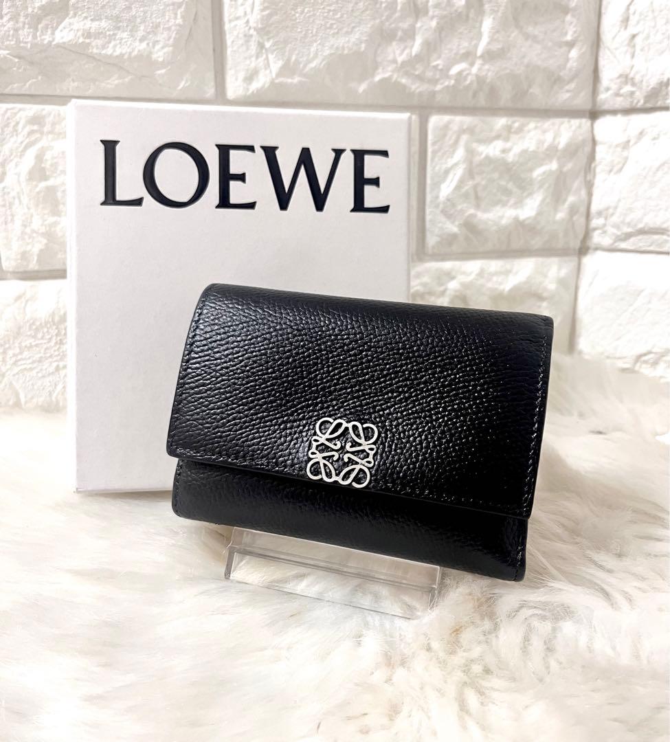 【taaai様】LOEWE ロエベ トライフォールド 三つ折り財布 巾着付き