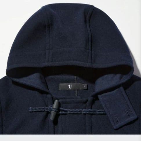 UNIQLO +J ジルサンダー ウール オーバーサイズ ダッフルコート 黒 M
