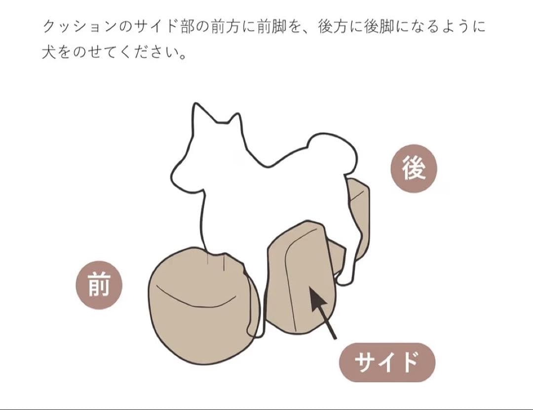 OneAid リラクッション Mサイズ ブラウン　専用カバー付き　未使用に近い