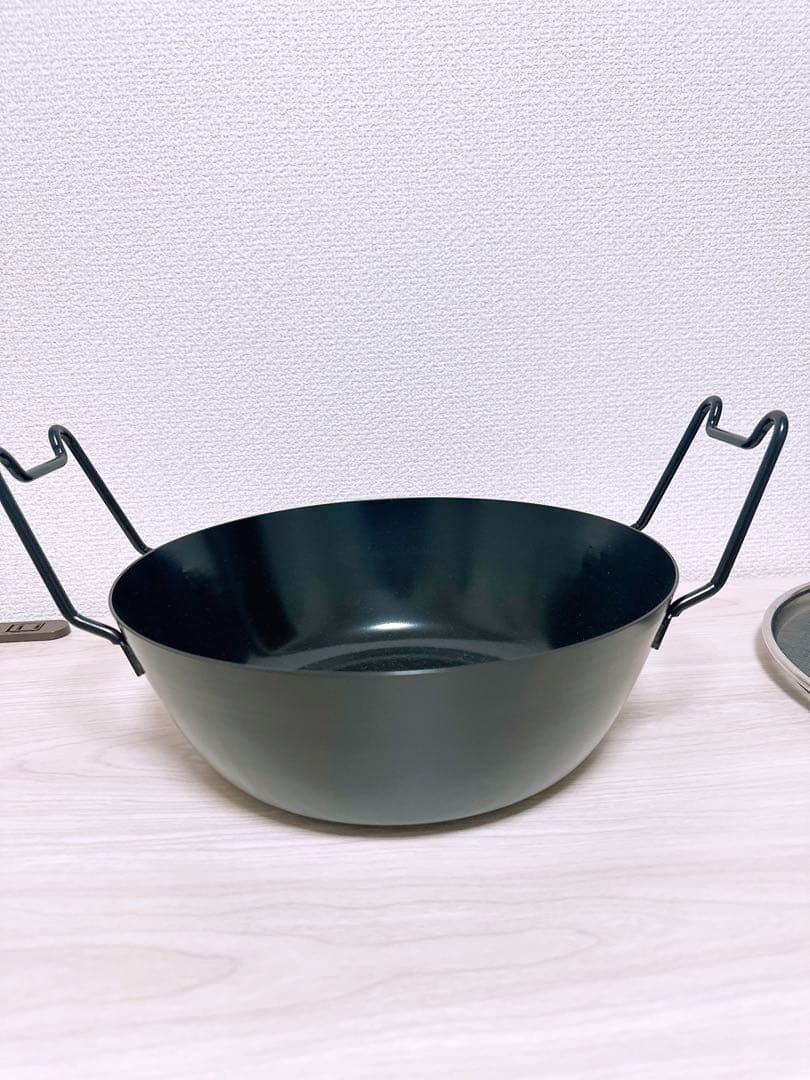la base（ラバーゼ） 鉄揚げ鍋セット28cm