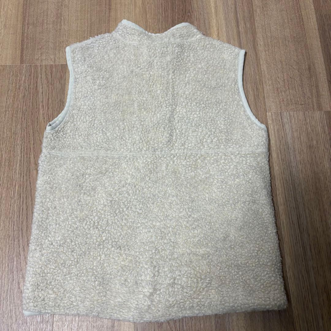 【希少・美品】定価3.8万 peak ボアベスト ホワイト 日本製 L